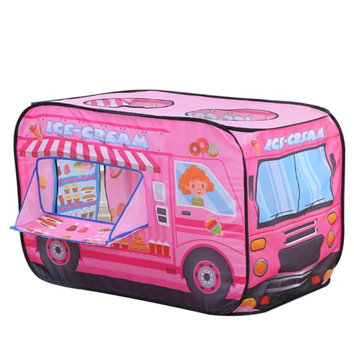 UP Play Tent für Kinder, Faltbare Kinder -Up -Zelt, atmungsaktives Spielzelt, große Kinder Spielen Zelt, tragbares Spielhaus für Mädchen Jungen innen im Freien (Dessert Cart) 44x30x28 von Murezima