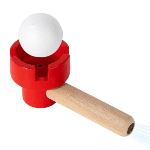 Holz Blasen Ball Spielzeug, Schwebende Blaseball-Spiele Für Kinder, Blasball-Spielzeug Schwimmenden Blow Pipe Ball Spielzeug, Familienspiele Lustige Pädagogische Sensorische Spielplätze Für Kinder von Murman