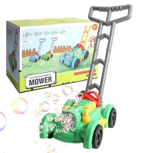 Seifenblasen Rasenmäher Kinder Blasen Spielzeug Mit Licht & Ton Für Junge-n Mädchen, Sommer Outdoor Blase Rasenmäher, Garten Blase Maker Automatische Seifenblasenmaschine Für Party Geburtstag Hochzeit von Murman