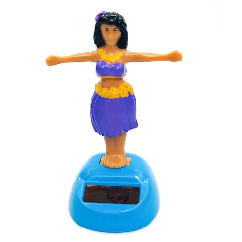 Solar Wackelfiguren 10cm Hawaiianische Tänzerin Solarfigur, Solar Tanz Hawaii Mädchen, Solar Tanz Hawaii Mädchen, Solartanz Spielzeug, Solarfigur Wackelkopf Figur Solarspielzeug Geschenke von Murman