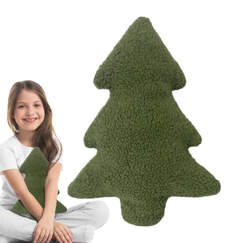 Weihnachtskissen Weihnachtsbaum Formen Kissen 30 x 21 cm Weihnachtsbaumkissen Plüsch Weihnachtsbaum Wurfskissen Niedliche Dekokissen Plüschtiere für Sofa Schlafzimmer Dekoration von Murman