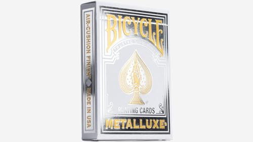 Murphy's Magic Supplies, Inc. Bicycle Metalluxe Silver Playing Cards by US Playing Card Co., Tolles Geschenk für Kartensammler von Murphy's Magic Supplies, Inc.