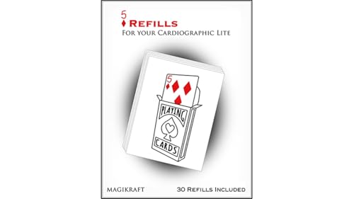 Cardiographic Lite RED CARD 5 of Diamonds Refill by Martin Lewis, Magic Trick, Stage von Murphy's Magic Supplies, Inc.