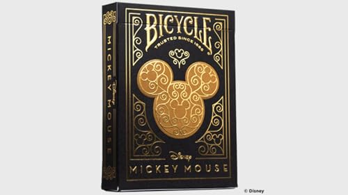 Bicycle Disney Mickey Mouse (Black and Gold) by US Playing Card Co., Great Gift For Card Collectors von Murphy's Magic Supplies, Inc.