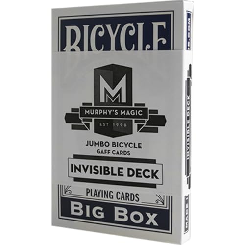 Jumbo Invisible Deck Fahrrad (blau) | Trick | Card Magic | Close Up von Murphy's Magic Supplies, Inc.