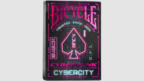 Cyberpunk Cybercity Spielkarten, 1 Deck, Luftpolster-Finish, professionell, hervorragende Handhabung und Haltbarkeit von Murphy's Magic Supplies, Inc.