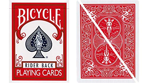 Murphy's Magic Supplies, Inc. Split Pop Eyed Popper Deck Fahrrad (rot), keine Geschicklichkeit erforderlich, Kartentrick, Mentalismus von Murphy's Magic Supplies, Inc.