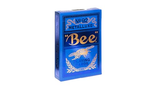 Murphy's Magic Supplies, Inc. Bee Blue MetalLuxe Spielkarten von US Playing Card, tolles Geschenk für Kartensammler Murphy's Magic Supplies, Inc. Bee Blue MetalLuxe Spielkarten von US Playing Card, tolles Geschenk für Kartensammler von Murphy's Magic Supplies, Inc.