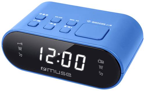 Muse M-10 BL Radiowecker UKW, FM Weckfunktion Blau von Muse