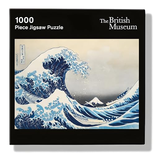 Puzzle mit 1000 Teilen – Die große Welle – künstlerisches Design aus dem British Museum – Vollbild-Poster enthalten von Museums & Galleries