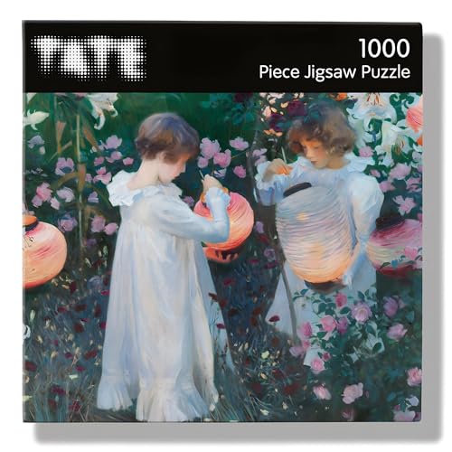 Puzzle mit 1000 Teilen – künstlerischer Impressionist "Nelke Lilie Rose Design" von John Singer Sargent – Vollbild-Poster enthalten von Museums & Galleries