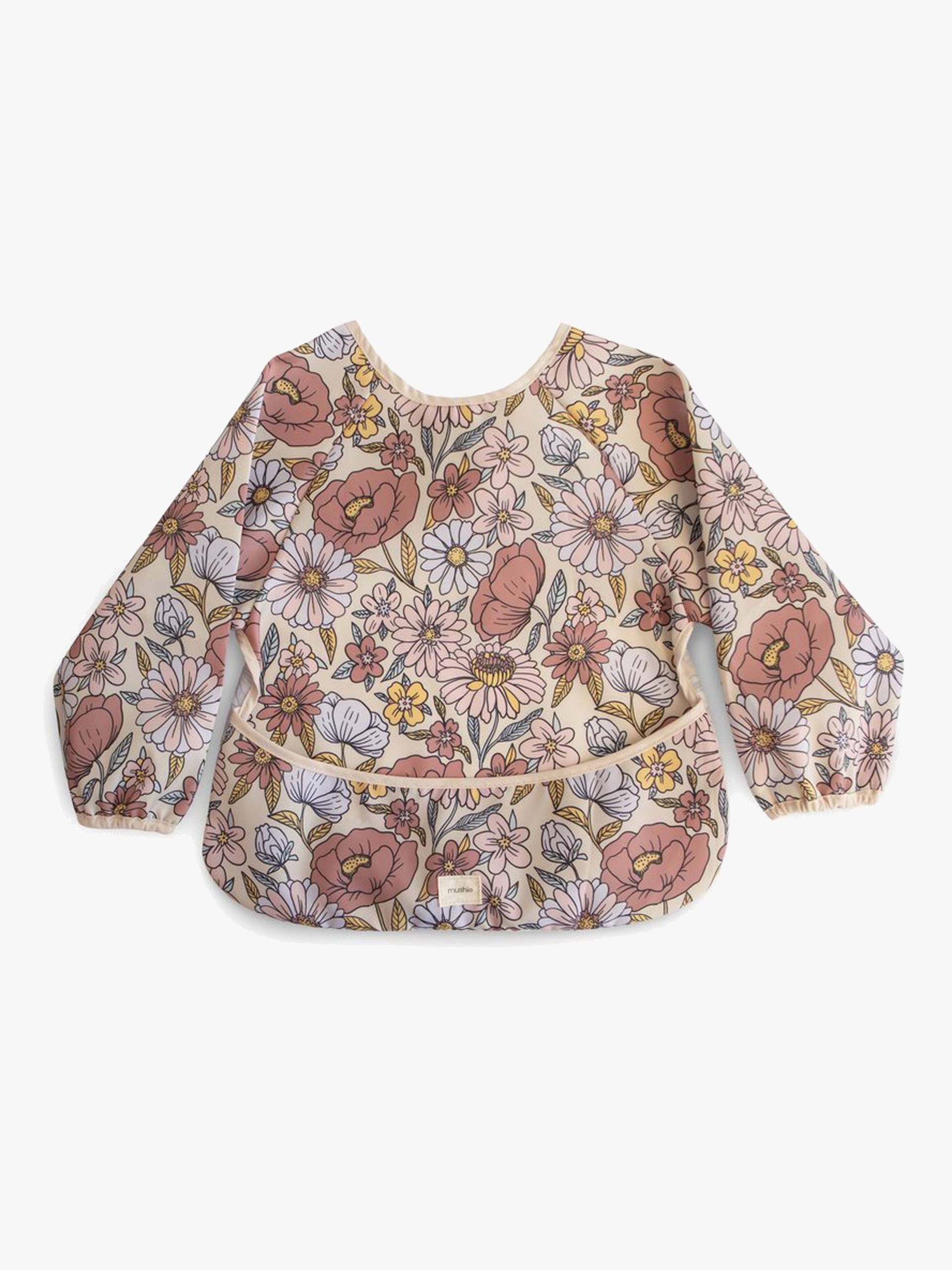 Mushie Langärmliges Lätzchen, Retro Flowers Mushie Langärmliges Lätzchen, Retro Flowers von Mushie