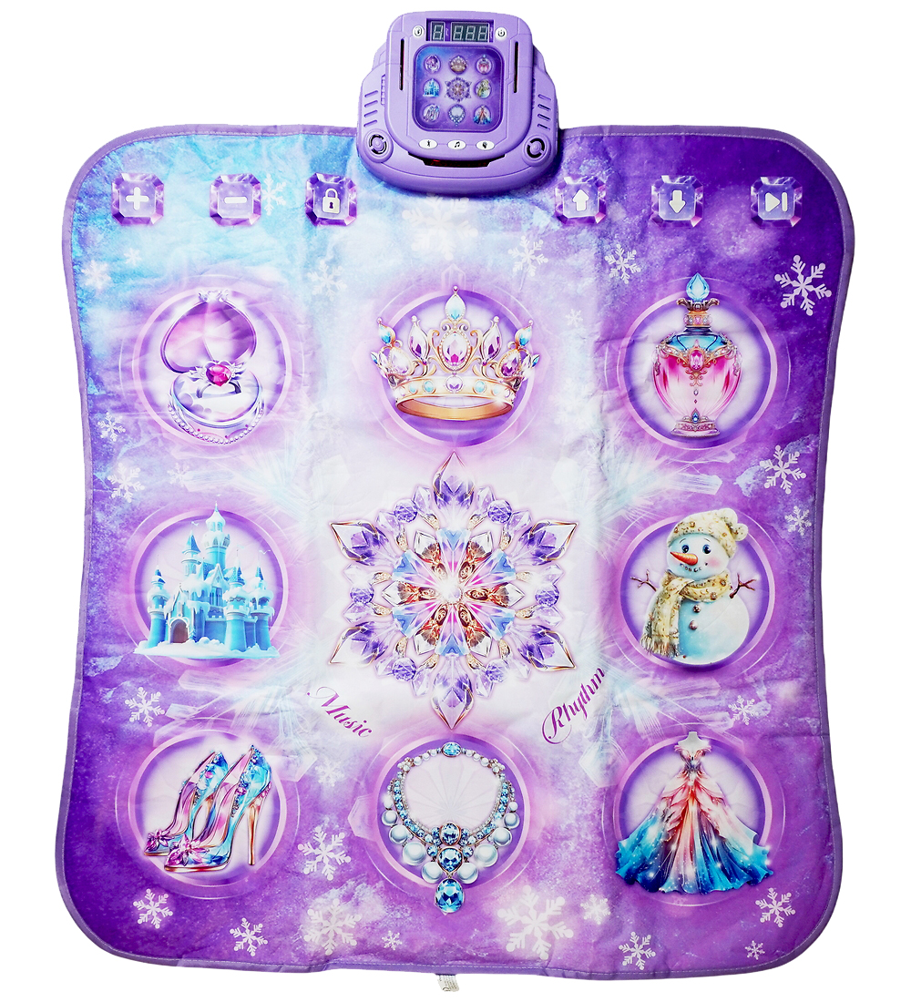 Music Tanzmatte m. Sound/Licht - 103 cm - Eisprinzessin - Music - One Size - Spielzeug Music Tanzmatte m. Sound/Licht - 103 cm - Eisprinzessin - Music - One Size - Spielzeug von Music