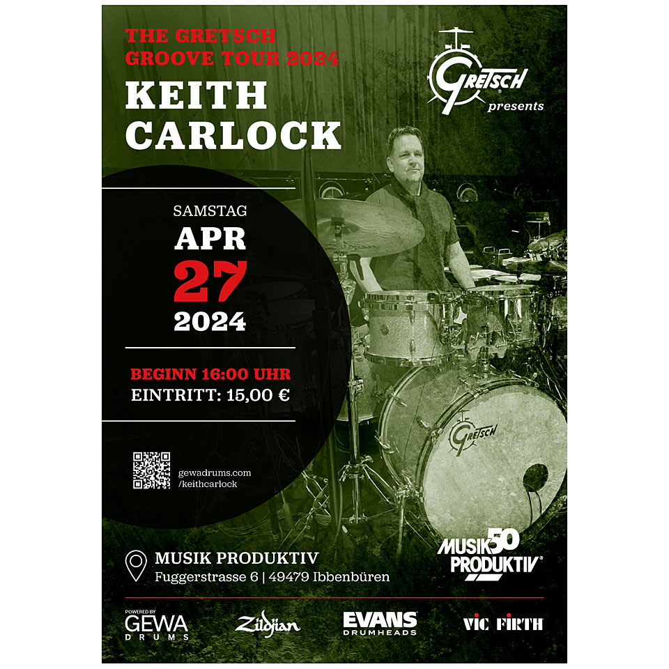 Musik Produktiv Keith Carlock Clinic Teilnahmeticket von Musik Produktiv