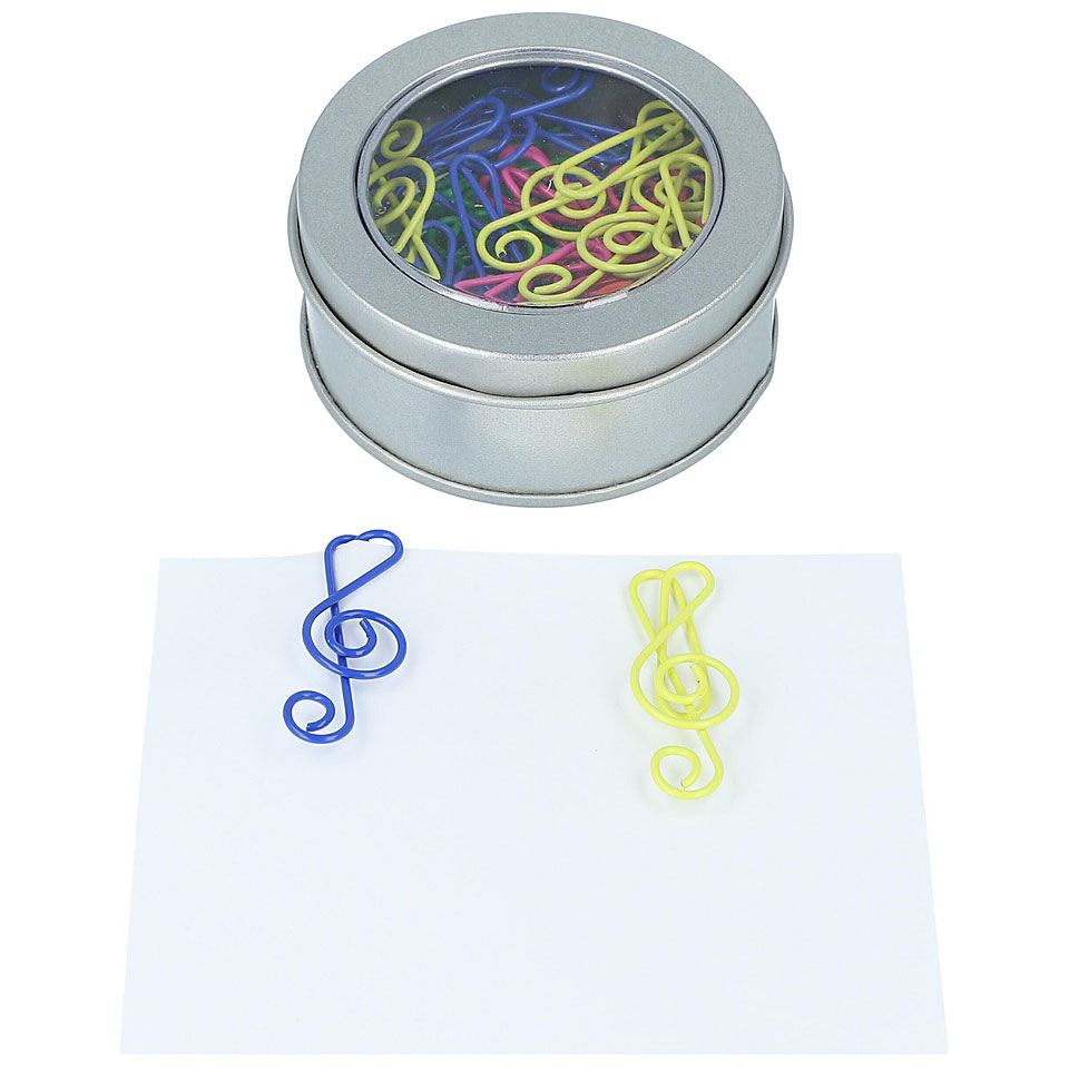 Musikboutique Kübler Paper Clips - Treble Clef - Assorted Colours von Musikboutique Kübler