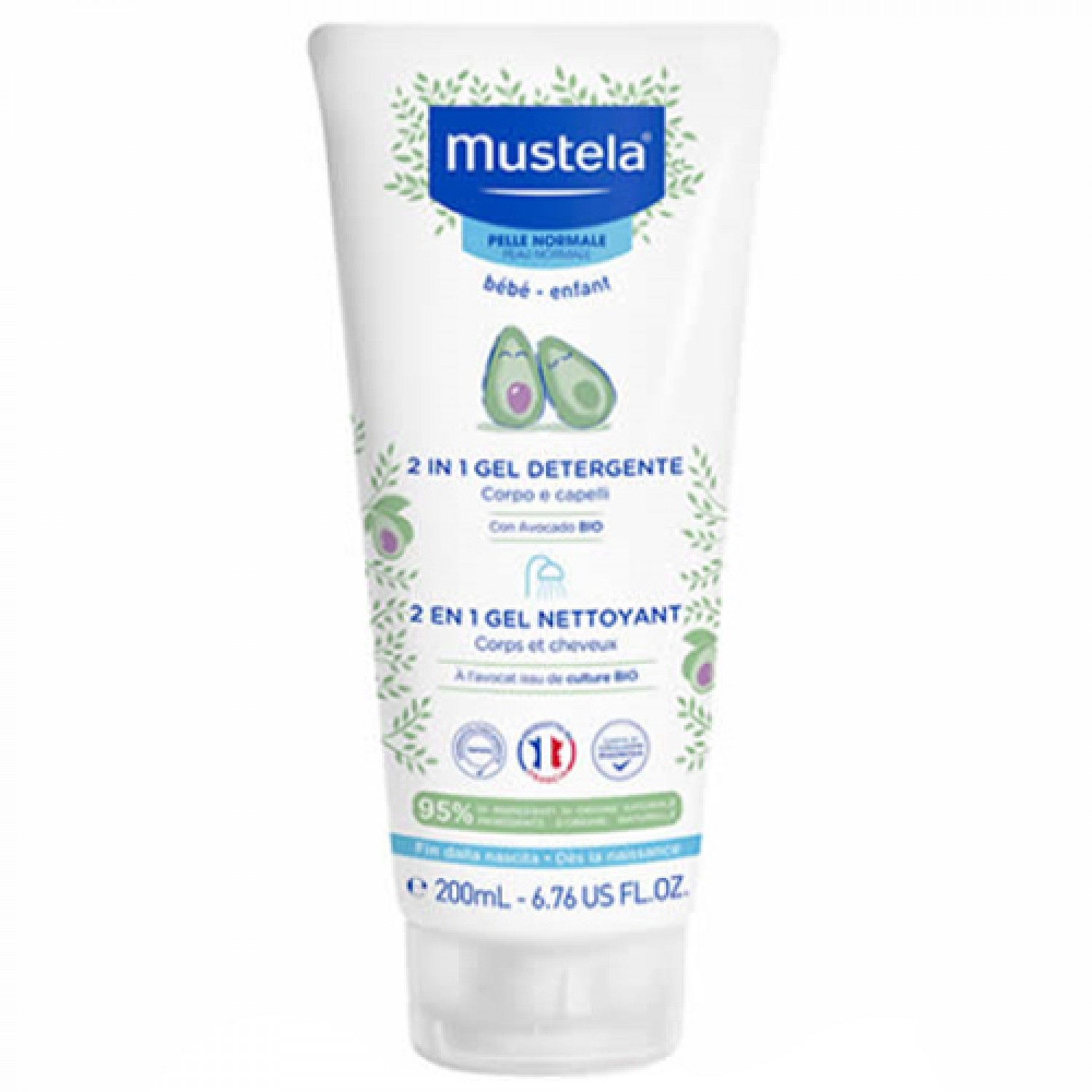 Mustela 2 in 1 Reinigungsgel 200ml von Mustela