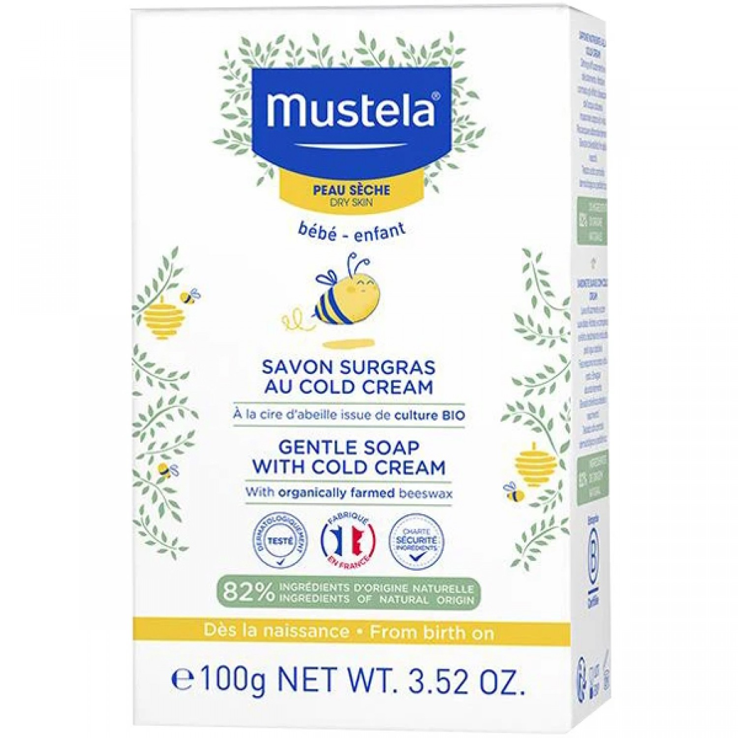 Mustela Cold Cream Seife für trockene Haut 100 gr von Mustela