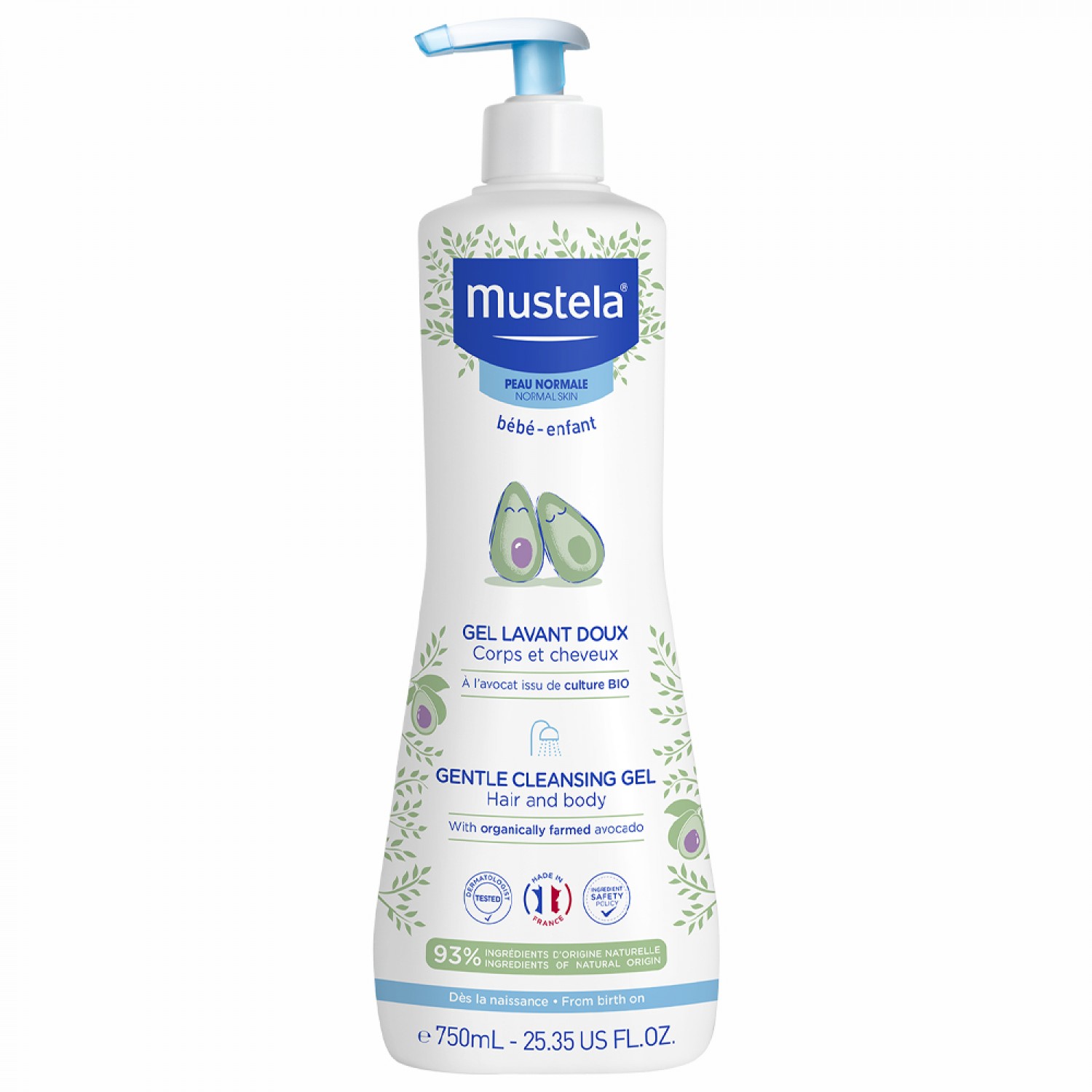 Mustela Gentle Cleansing Gel Hair & Body 750ml von Mustela