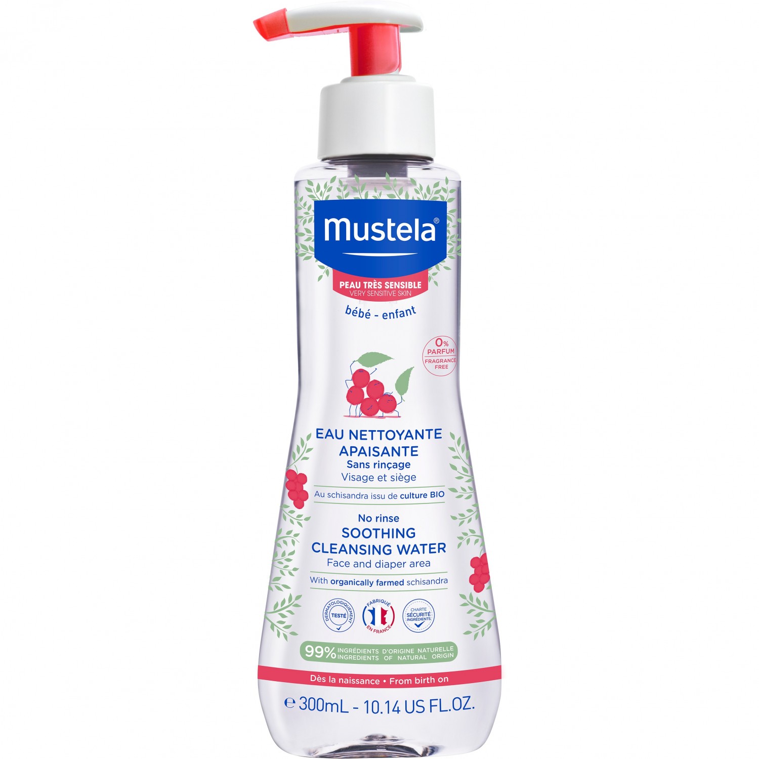 Mustela Sensitive Hautreinigungsflüssigkeit 300ml von Mustela