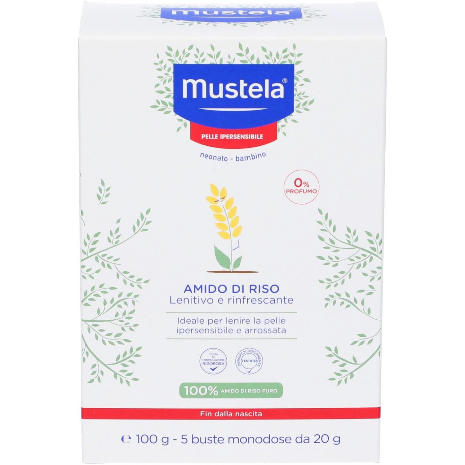 Mustela Stärke Von Reis Pflegend Und Erfrischend 6 beutel à 30 g von Mustela