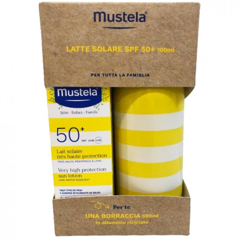 Mustela Sun Milk Kit SPF 50+ 100 ml mit Flasche von Mustela