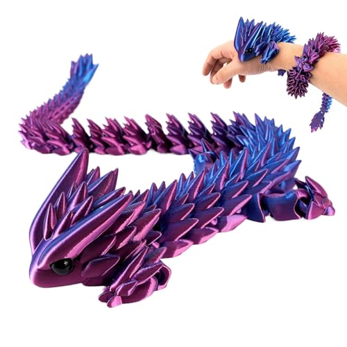 3D-gedruckter Drache, bewegliches Drachen-Zappelspielzeug, 40 cm, realistische 3D-gedruckte Figur Drache, Stressabbau-Drachenspielzeug, Gelenkbeweglichkeitsdekoration von Muuzebsy