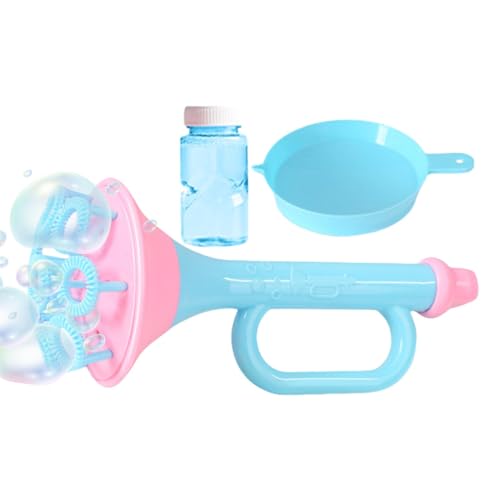 Kinder Trompete Bubble Blower, Trompete Bubble Maker, Bubble Blowing Trompete, Bubble Horn Spielzeug mit Tablett und Lösung, Bubble Wand Spielzeug für Geburtstag Hochzeit Weihnachten von Muuzebsy