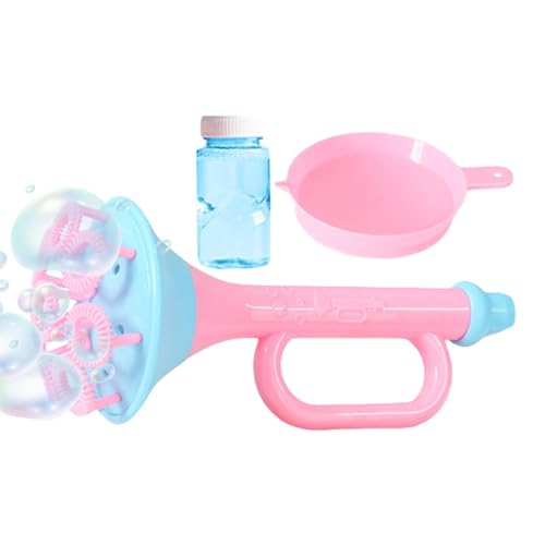 Kinder Trompete Bubble Blower, Trompete Bubble Maker, Bubble Blowing Trompete, Bubble Horn Spielzeug mit Tablett und Lösung, Bubble Wand Spielzeug für Geburtstag Hochzeit Weihnachten von Muuzebsy