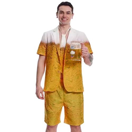 Muuzebsy Bierkostüme für Erwachsene - Lustige Oktoberfest Kostüme für Cosplay - Festival Bayerisch Dress Up für Maskeraden Halloween Bar von Muuzebsy