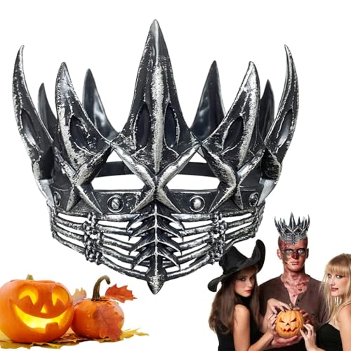 Muuzebsy Krähenkrone für Frauen | Krähenkostüm Krone - Kostüm Krone Gothic Kopfschmuck für Geburtstag, Halloween, Abschlussball, Cosplay, Bühnenauftritt von Muuzebsy