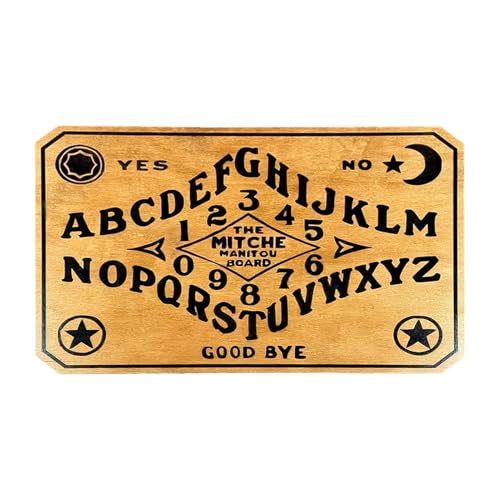 Muuzebsy Pendelbrett für Wahrsagung - Metaphysische Botschaft Ouija Board | Metaphysische Botschaft Ouija, Hexe Holzbrett, tragbares sprechendes Geistbrett, lustiges metaphysisches Werkzeug für von Muuzebsy