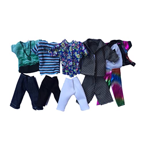 Muzrunq Boy Doll Kleidung Doll Spielzeug -Outfit Summer Sport Shirts Shorts Doll Boy Kleidung für 32 cm Puppen -Zufällige Style 5Set von Muzrunq