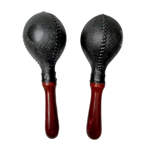 Holz-Maracas, Musik-Shaker, Holz-Maracas, Kinder-Musikinstrumente, sandgefüllte Maracas, Kugelrassel, Maracas, Kinder-Maracas, klare Klang-Rasseln für Kinder und Erwachsene von Mwkbbn