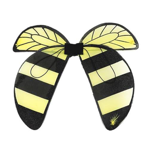 Mwkbbn Bienenflügel für Kleinkinder, Party-Flügel, kreatives -Schmetterlingsflügel, Kostüm, Cosplay, Zubehör für Mädchen, Halloween, Cosplay, Partys, Gastgeschenke von Mwkbbn