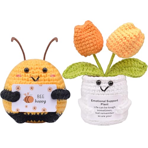 Mwmoeen 2 Stück Positive Pocket Hug Biene und Sonnenblumen Glücksbringer Geschenke, Kreative Strickwolle Mini Puppe Biene Positive Geschenke Geburtstag Muttertag Mwmoeen 2 Stück Positive Pocket Hug Biene und Sonnenblumen Glücksbringer Geschenke, Kreative Strickwolle Mini Puppe Biene Positive Geschenke Geburtstag Muttertag von Mwmoeen