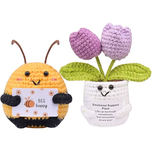 Mwmoeen 2 Stück Positive Pocket Hug Biene und Sonnenblumen Glücksbringer Geschenke, Kreative Strickwolle Mini Puppe Biene Positive Geschenke Geburtstag Muttertag Mwmoeen 2 Stück Positive Pocket Hug Biene und Sonnenblumen Glücksbringer Geschenke, Kreative Strickwolle Mini Puppe Biene Positive Geschenke Geburtstag Muttertag von Mwmoeen