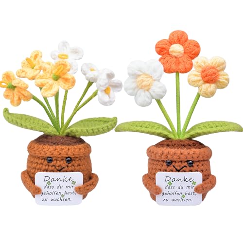 Mwmoeen 2 Stück Positive Pocket Hug Blume und Sonnenblumen Glücksbringer Geschenke, Kreative Strickwolle Mini Puppe Blume Positive Geschenke Geburtstag Muttertag Mwmoeen 2 Stück Positive Pocket Hug Blume und Sonnenblumen Glücksbringer Geschenke, Kreative Strickwolle Mini Puppe Blume Positive Geschenke Geburtstag Muttertag von Mwmoeen
