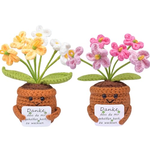 Mwmoeen 2 Stück Positive Pocket Hug Blume und Sonnenblumen Glücksbringer Geschenke, Kreative Strickwolle Mini Puppe Blume Positive Geschenke Geburtstag Muttertag Mwmoeen 2 Stück Positive Pocket Hug Blume und Sonnenblumen Glücksbringer Geschenke, Kreative Strickwolle Mini Puppe Blume Positive Geschenke Geburtstag Muttertag von Mwmoeen