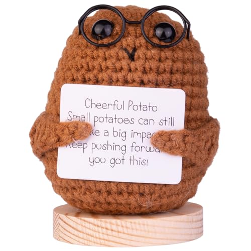 Mwmoeen Lustige Positive Kartoffel Pocket Hug, Kreative Positive Kartoffel Puppe Geschenke Beste Freundin Geschenke für Freundin Kleine Geschenke für Frauen(A15) von Mwmoeen