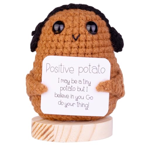 Mwmoeen Lustige Positive Kartoffel Pocket Hug, Kreative Positive Kartoffel Puppe Geschenke Beste Freundin Geschenke für Freundin Kleine Geschenke für Frauen(A16) von Mwmoeen