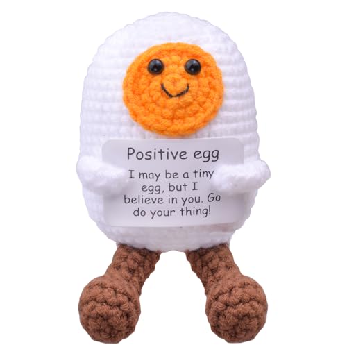 Mwmoeen Pocket Hug Ei Häkeln Geschenke, GlücksEi Positive Geschenke, Positive Kartoffel Ei Serien Gehäkelte Glücksbringer Mutmacher Geschenk, Gute Besserung Geschenk Ostergeschenke von Mwmoeen