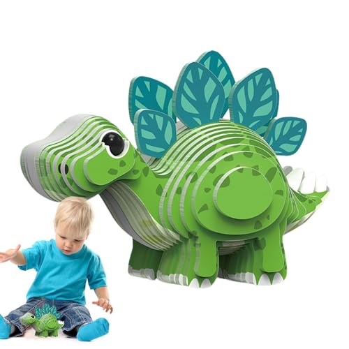 Mwqpgyh 3D-Tier-Puzzles,3D-Dinosaurier-Puzzles, Lernspielzeug Tierpuzzles, Dinosaurierförmige -Rätsel, die pädagogisch für Kinder Lernen von Mwqpgyh