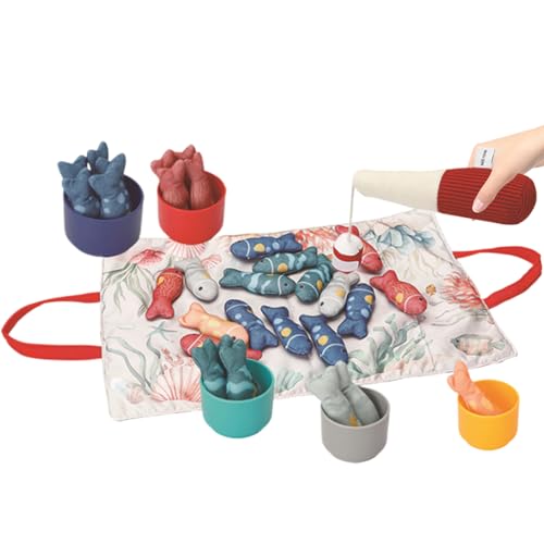Mwqpgyh Angelspiel - Stoff Angelspiel Mit Stapelbechern - Lernspielzeug Für Kindergarten Zuhause Homeschooling Eltern Kind Interaktion Frühförderung Mwqpgyh Angelspiel - Stoff Angelspiel Mit Stapelbechern - Lernspielzeug Für Kindergarten Zuhause Homeschooling Eltern Kind Interaktion Frühförderung von Mwqpgyh
