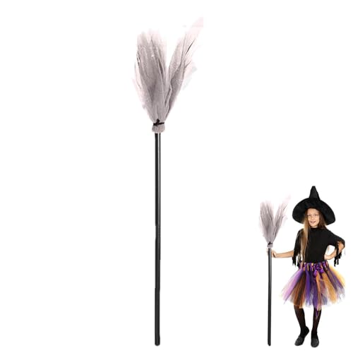 Mwqpgyh Halloween-Besenstiel für Kinder,Halloween-Hexenbesen,Cosplay Hexenbesen Stick Kreative Hexendekoration | Multifunktionale Rollenspiel-Geschenkartikel, dekorative Foto-Requisite für Kinder von Mwqpgyh