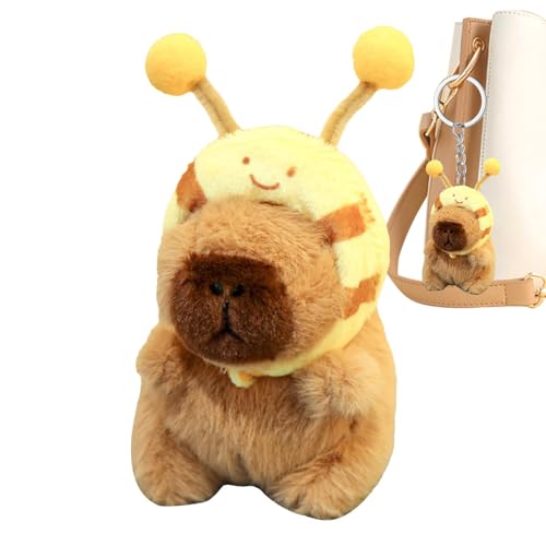 Mwqpgyh Weiches Capybara-Plüschtier, niedliches Capybara-Plüschtier,Niedliche Capybara-Puppen-Umarmungsfiguren - Tragbares Plüschtier-Kissenspielzeug, weiches und bequemes Design für Geburtstag, von Mwqpgyh