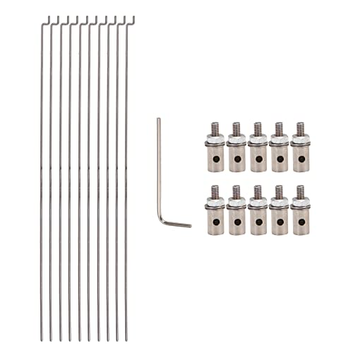 Mxfans 10 x RC Flugzeug Schiebestange & Gestänge Stopper Servo Arm Verbinder Adapter von Mxfans