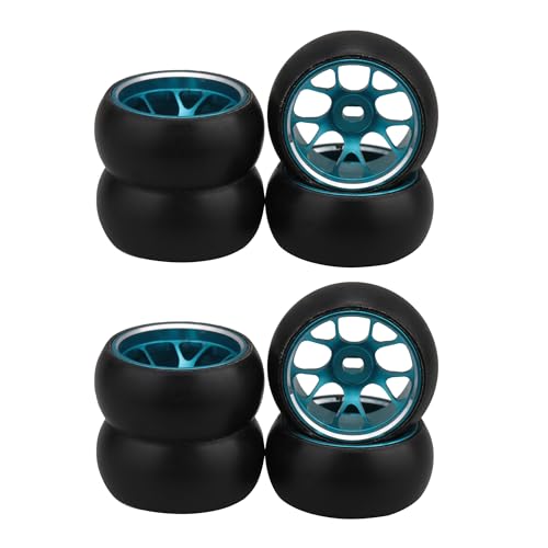 Mxfans 8 x RC/1:28 Autorad Drift Reifen Ersatz für WL K969 Blau 2,5 x 1,1 cm von Mxfans