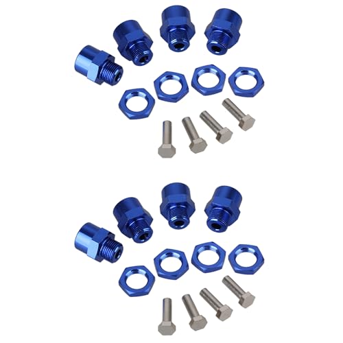 Mxfans 8 x dunkelblaue 12 mm bis 17 mm Sechskant-Nabenverlängerungen für RC 1:10 Autoteile von Mxfans