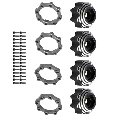 Ferngesteuertes Autozubehör Verlängertes Rad Aus Metall Sechskant Nabenadapter 3 7-Zoll Modellauto Modifiziertes Teil Fahrzeugteil Sechskant Adapter Aus Metall Ferngesteuertes Spielzeugzubehör von Mxming