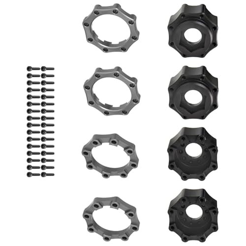 Ferngesteuertes Autozubehör Verlängertes Rad Aus Metall Sechskant Nabenadapter 3 7-Zoll Modellauto Modifiziertes Teil Fahrzeugteil Sechskant Adapter Aus Metall Ferngesteuertes Spielzeugzubehör von Mxming